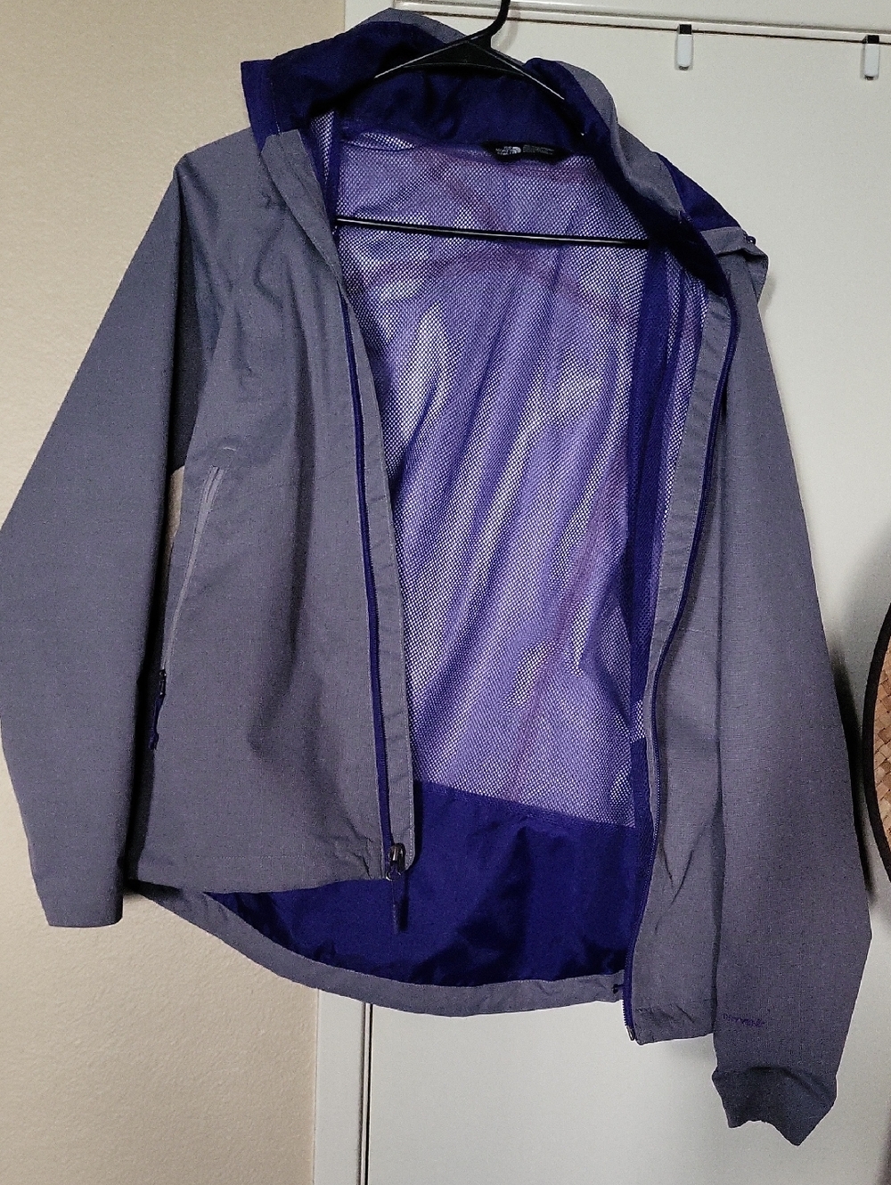 The North Face Dryvent Lightweight Rain Jacket with Purple Lining